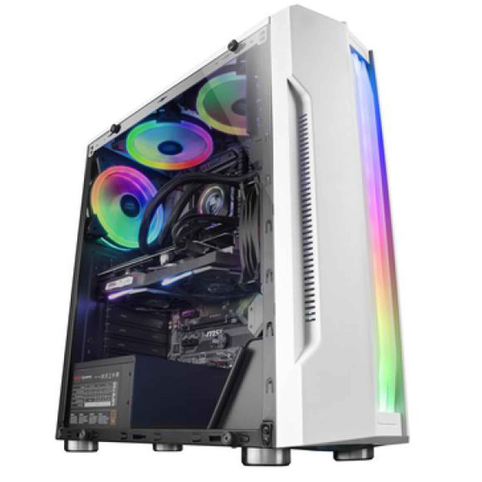 MARS GAMING MID TOWER MCK WHITE - Boîtier PC Gamer