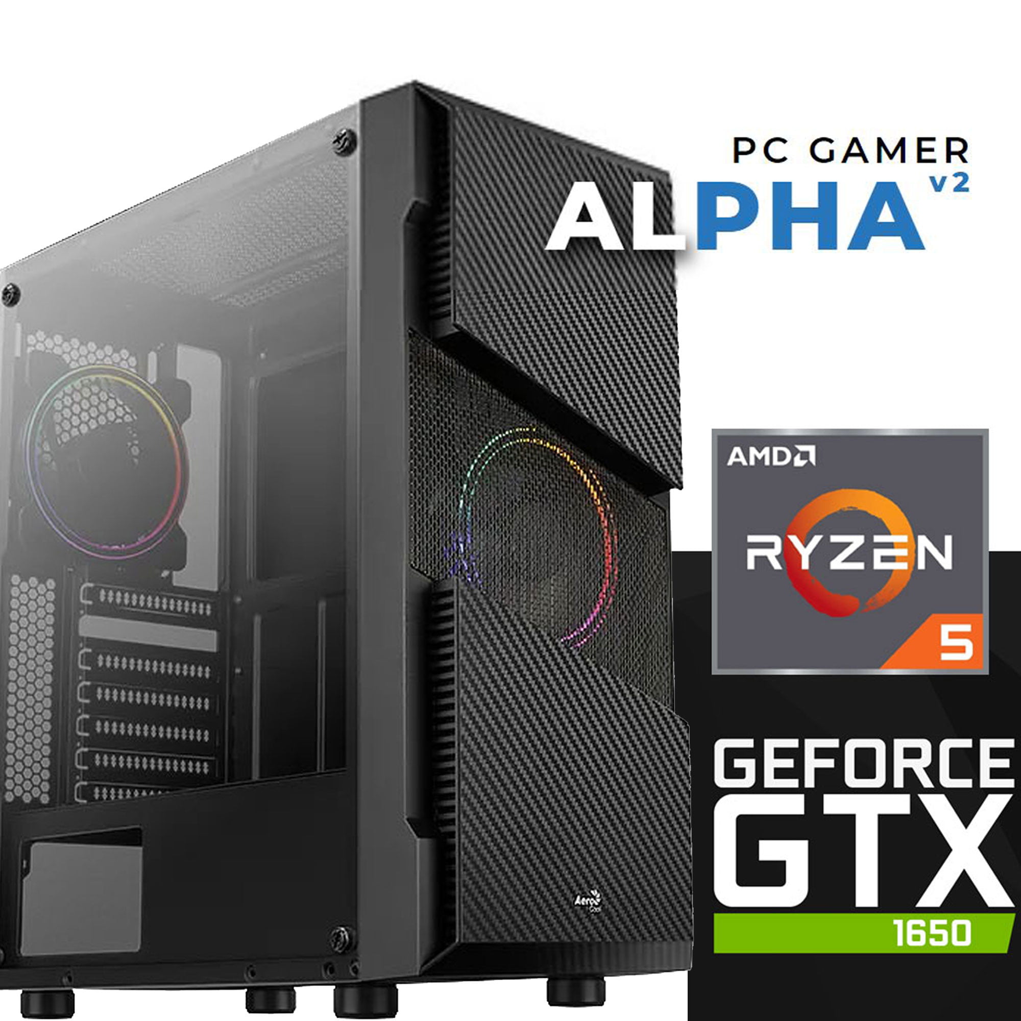 PC Gamer ALPHA V2 - AMD Ryzen™ 5 - 16 Gb - 120ssd + 2to Hdd - GTX 1650 ...