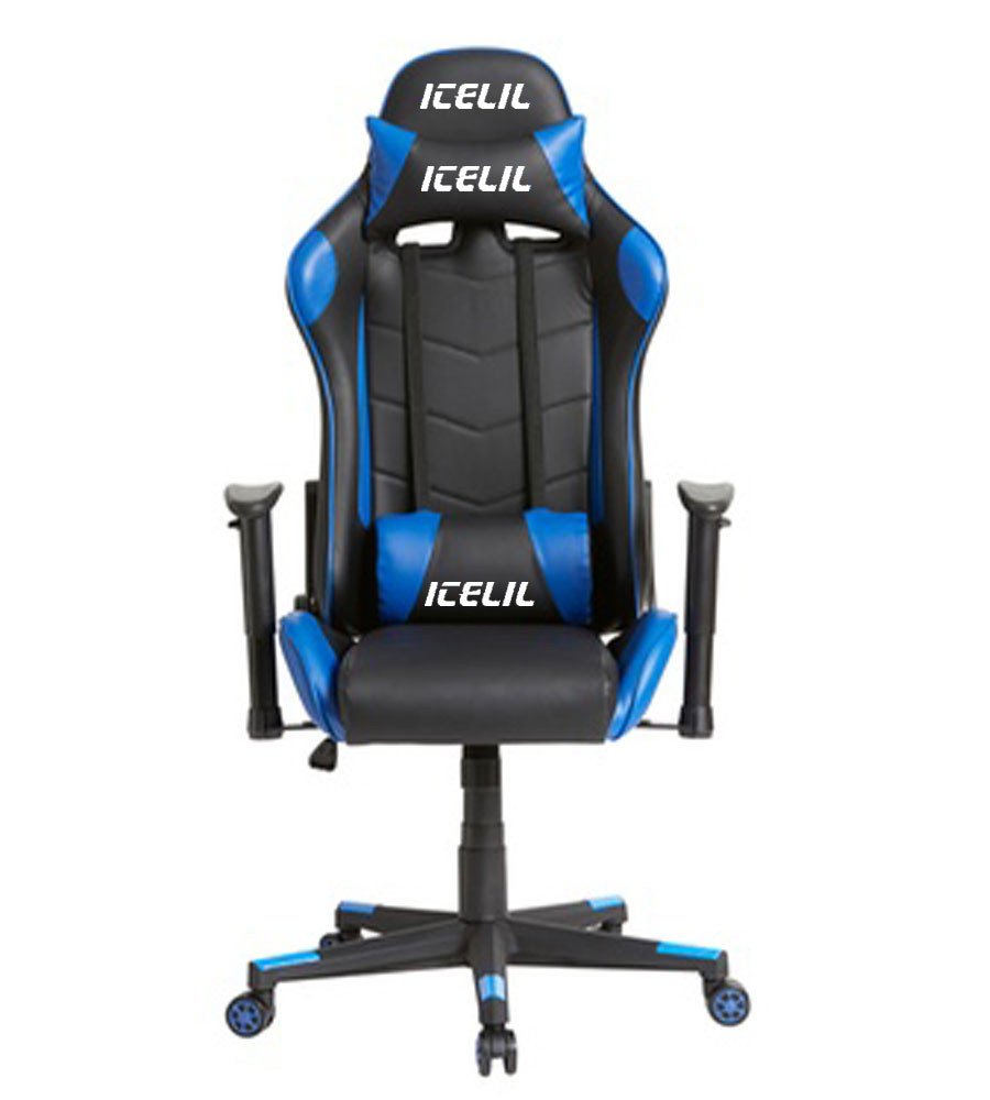 ICELIL GK-0916 - Chaise Gamer (Bleu)