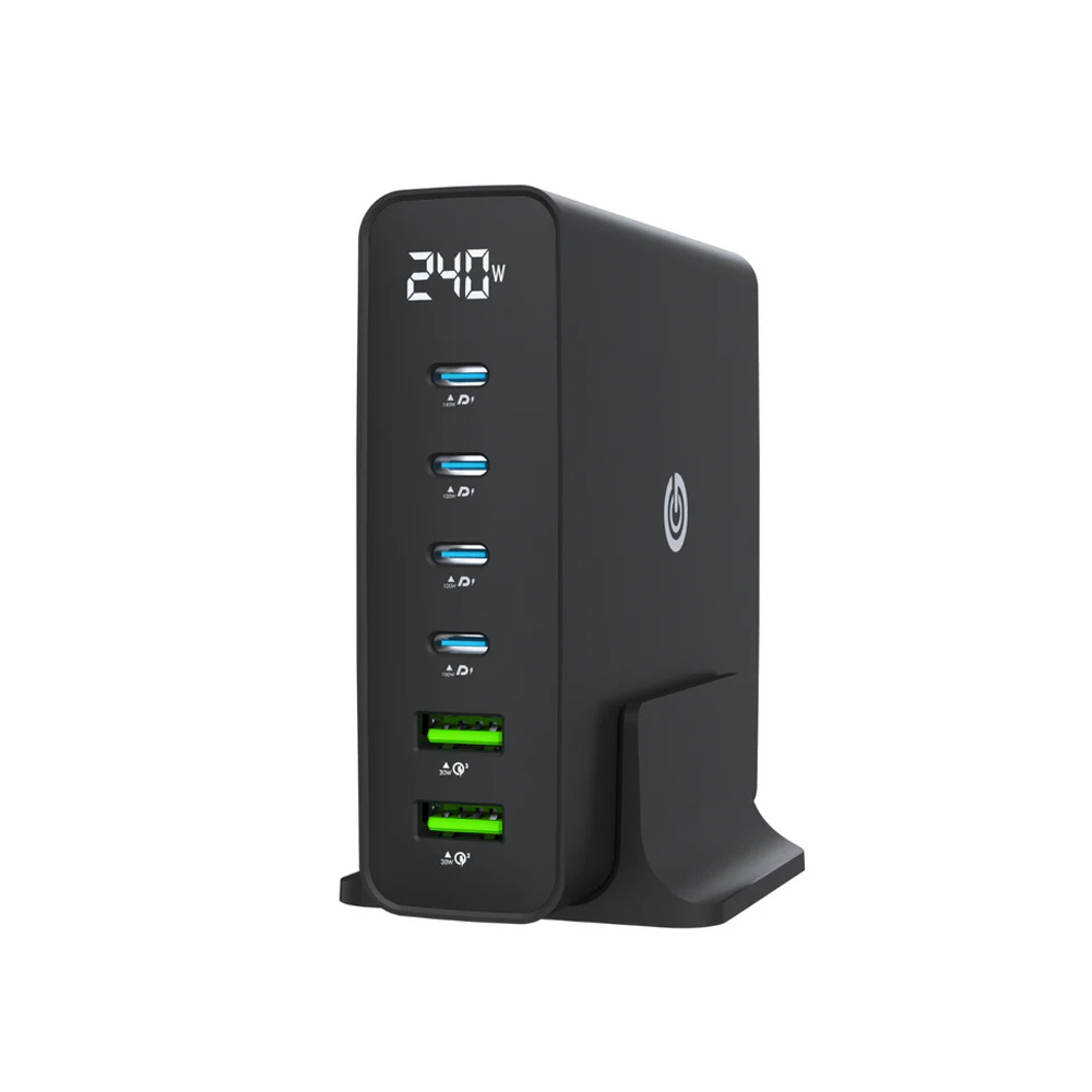 Goui GAN 240W – Chargeur de Bureau Puissant & Compact avec Technologie GaN