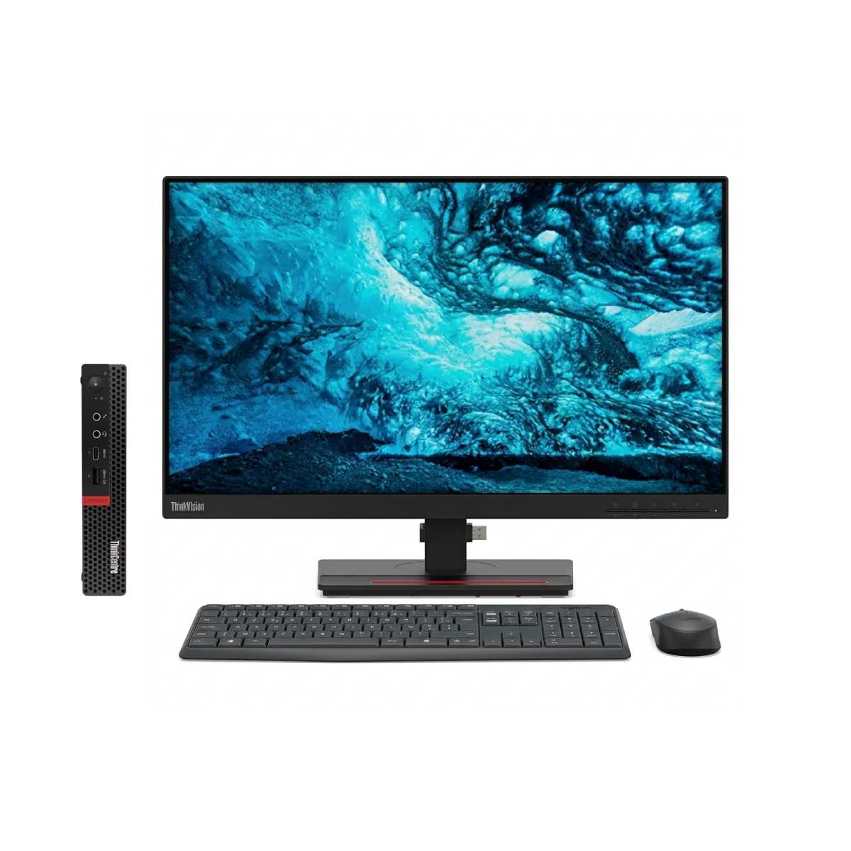Pack Lenovo M75q Ryzen 5 PRO Avec Écran 23″ IPS Full-HD – Occasion