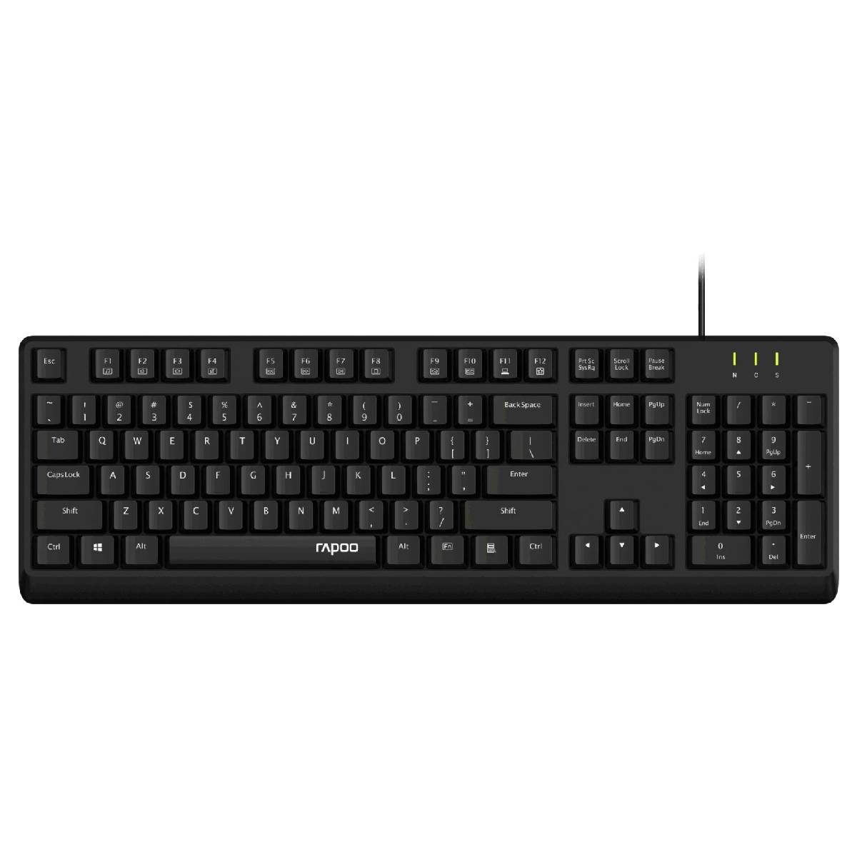Clavier filaire Rapoo NK1900 - USB AZERTY