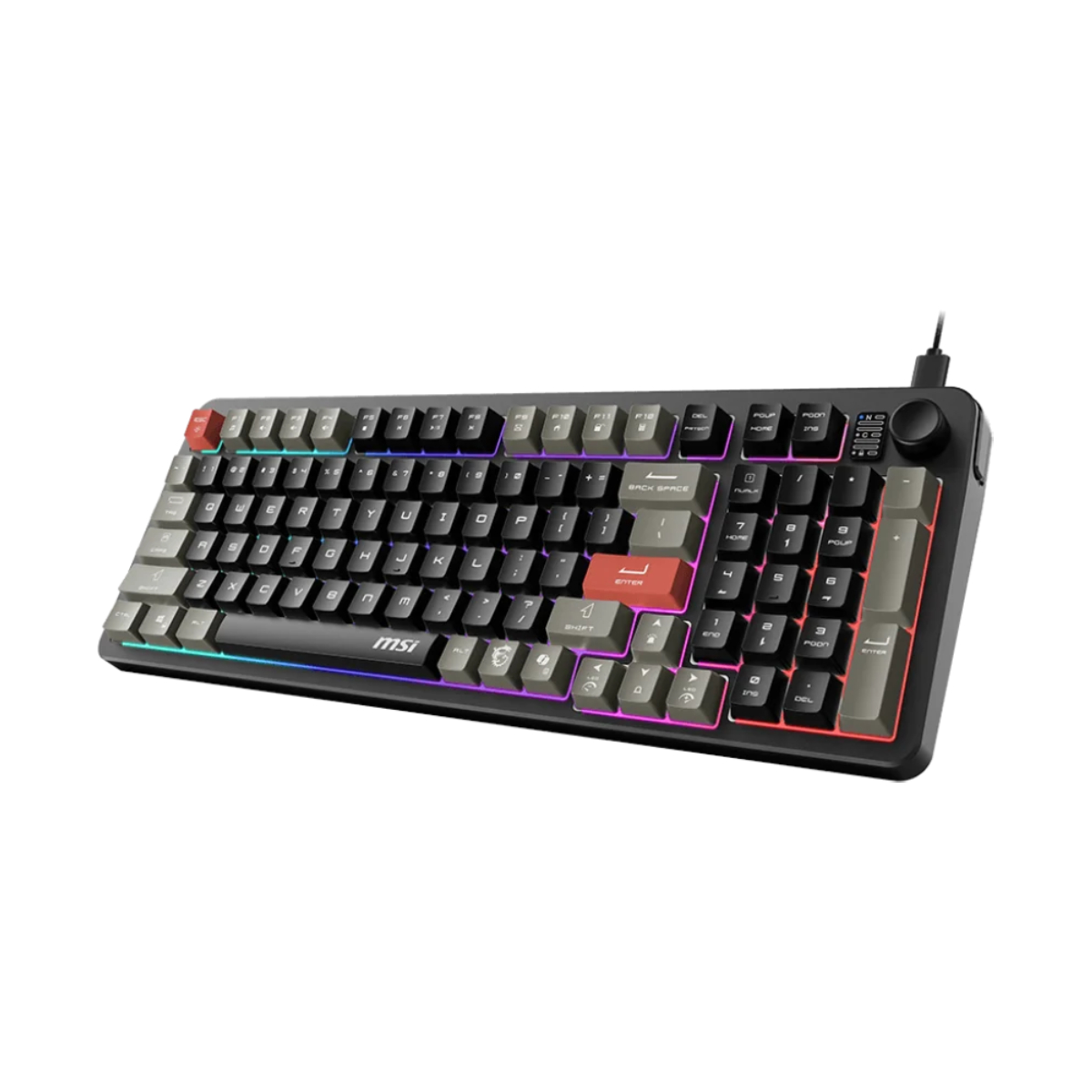 Clavier gaming rétroéclairé MSI FORGE GK110 - AZERTY (S11-04FR254-HH9)